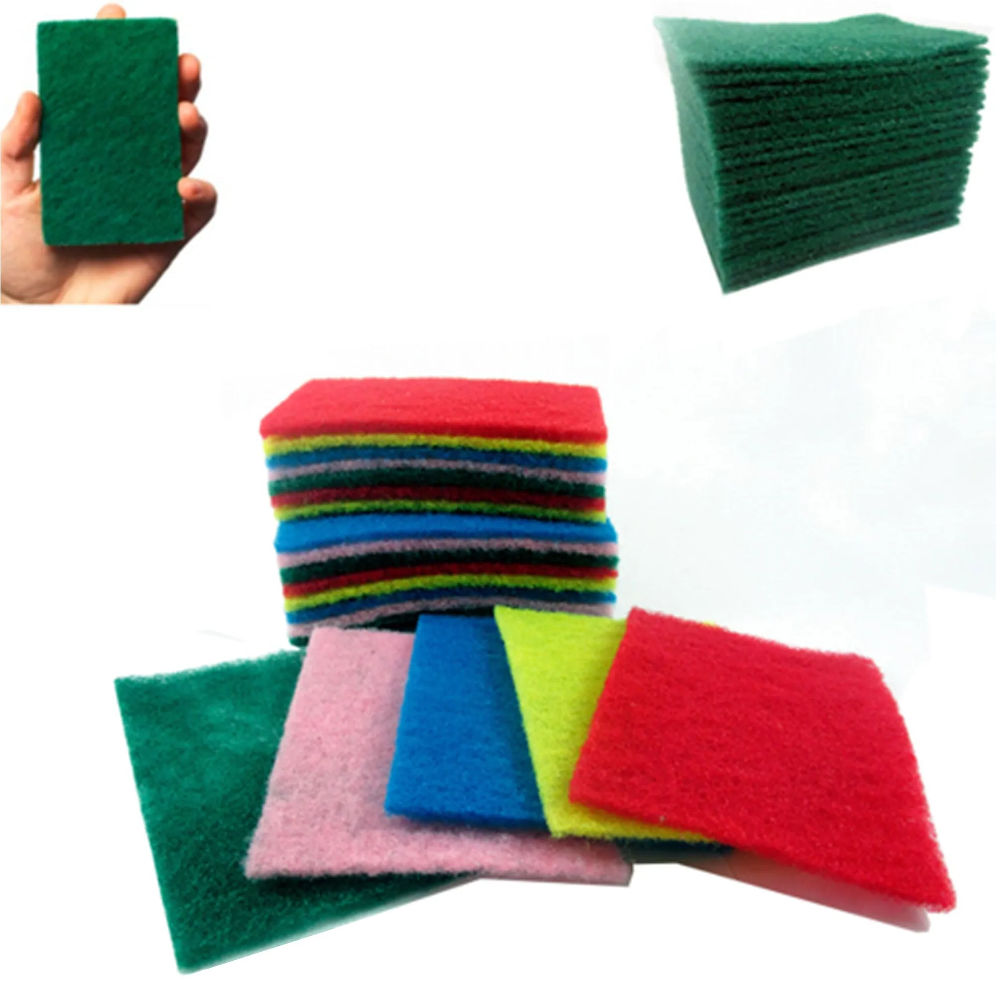 24 Ct Scouring Pads Medium Duty Kitchen Scour Scrub Cleanning Wholesale !