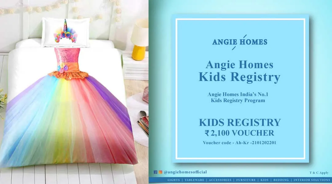 Angie Homes Kids Registry Gift Voucher for Kids Bedding