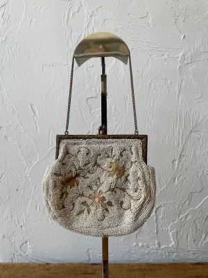 Antique Longchamp Collectible Beaded Handbag