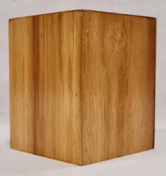 Candle Holder - Teak Wood (10 x 10 x 12cm)