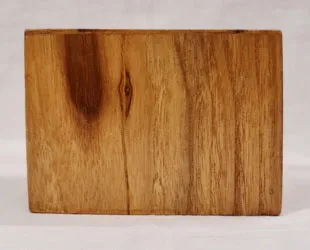 Candle Holder - Teak Wood (10.5 x 10.5 x 7.5cm)
