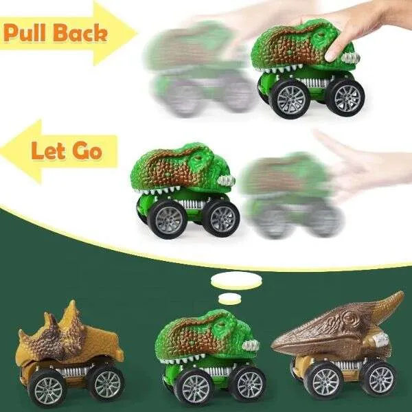 Deenodi - Kids toy truck with dinosaurs