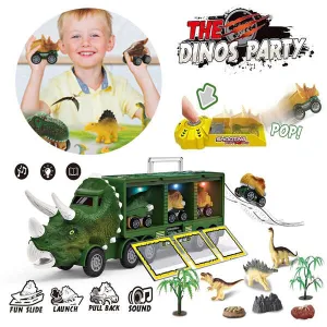 Deenodi - Kids toy truck with dinosaurs