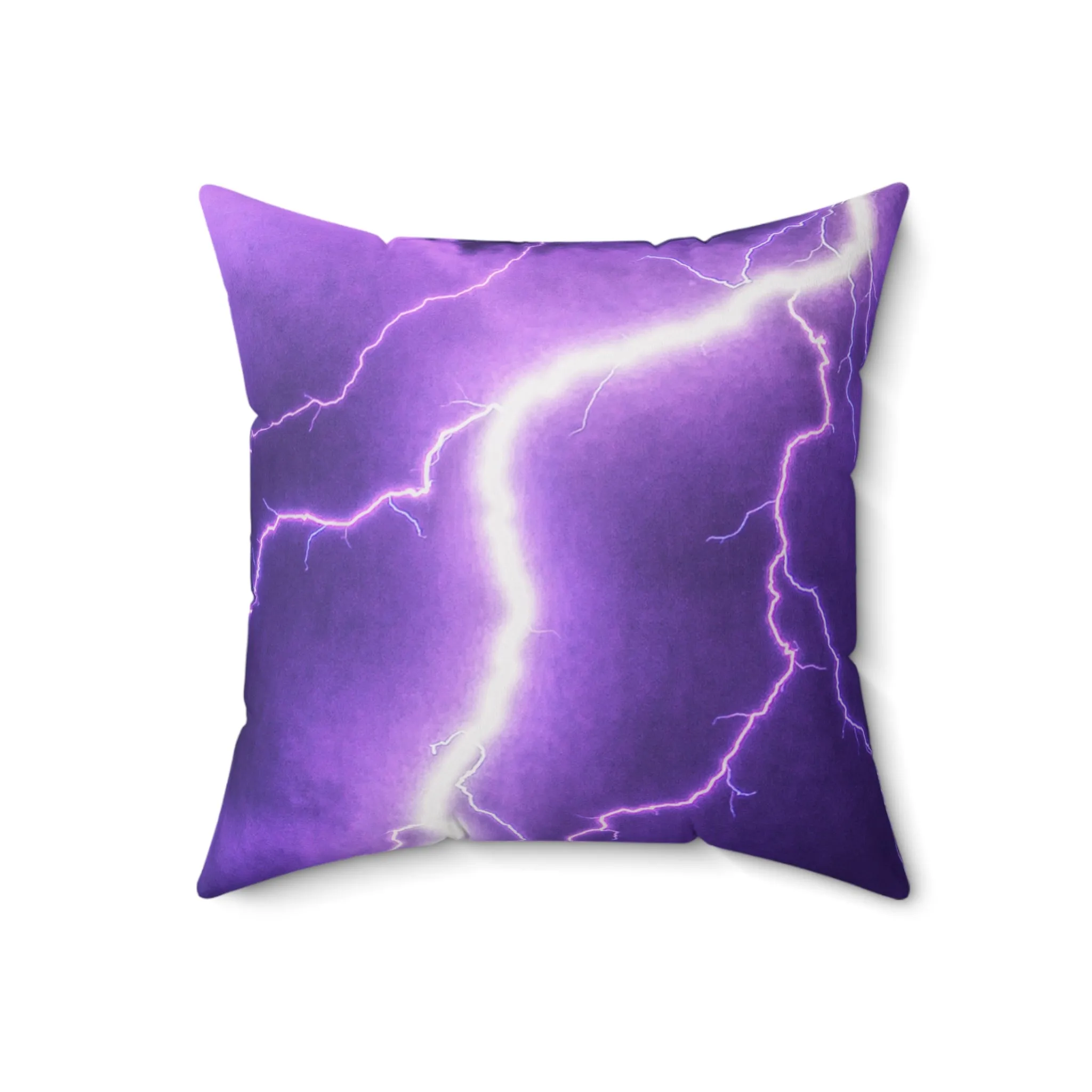 Electric Thunder - Inovax Spun Polyester Square Pillow