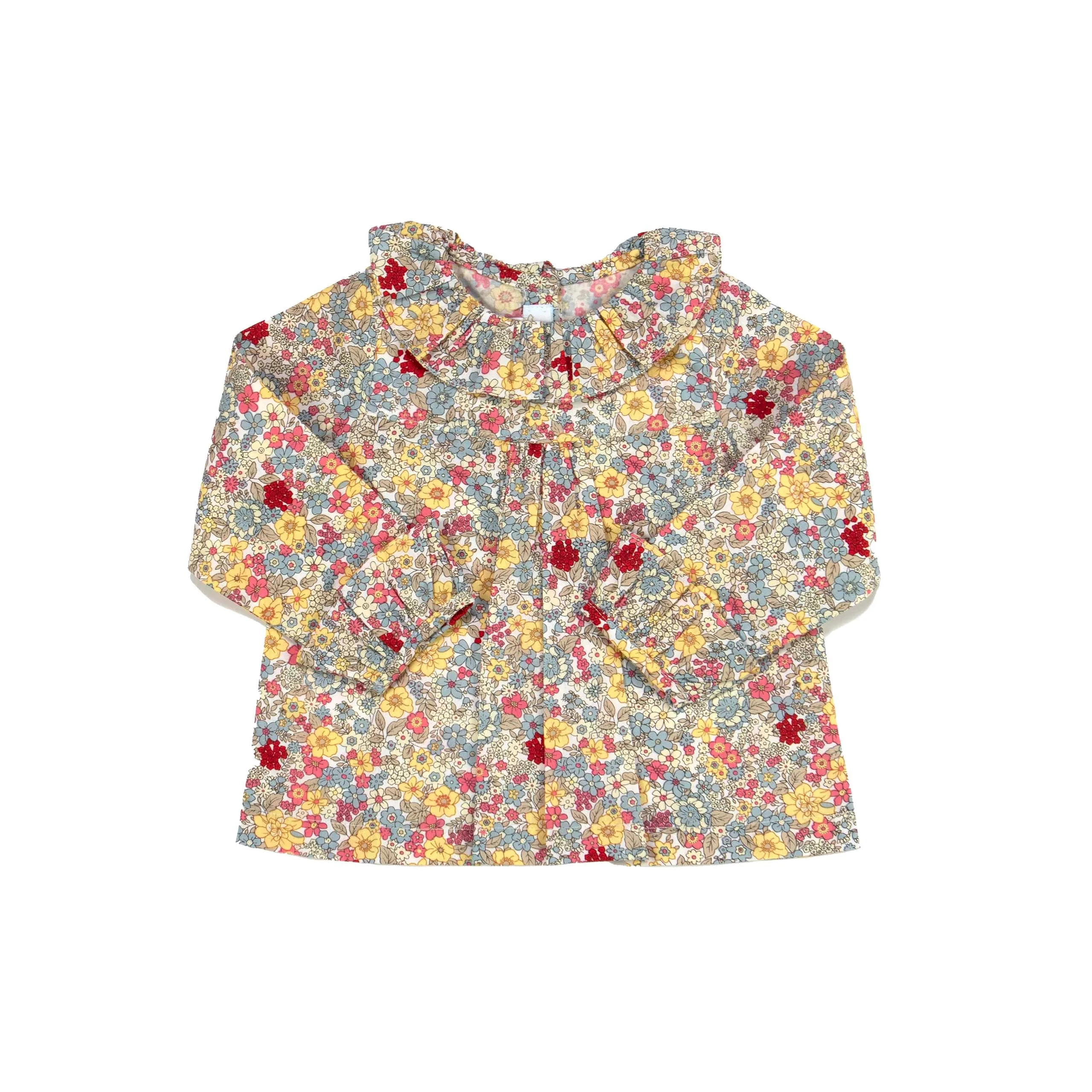 Fall Daisy Blouse, Infant, Coral Multi