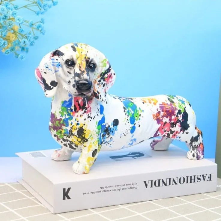 Graffiti Dachshund Figurines