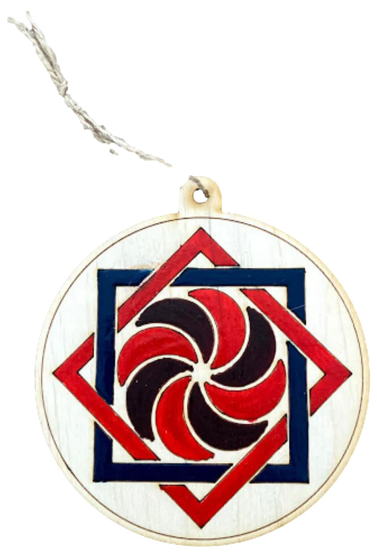 Hand-Painted Wooden Ornaments "Eternity Symbol Series"