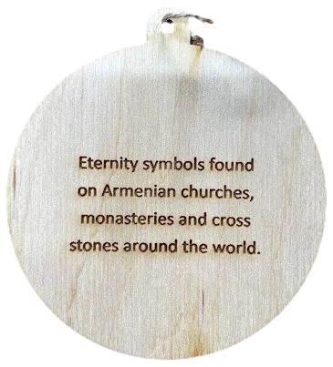Hand-Painted Wooden Ornaments "Eternity Symbol Series"