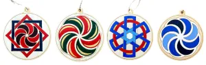 Hand-Painted Wooden Ornaments "Eternity Symbol Series"