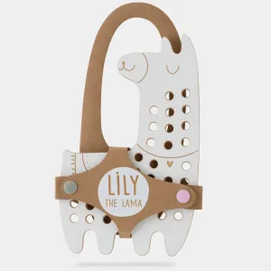 Lily The Lama Wooden Lacing Toy
