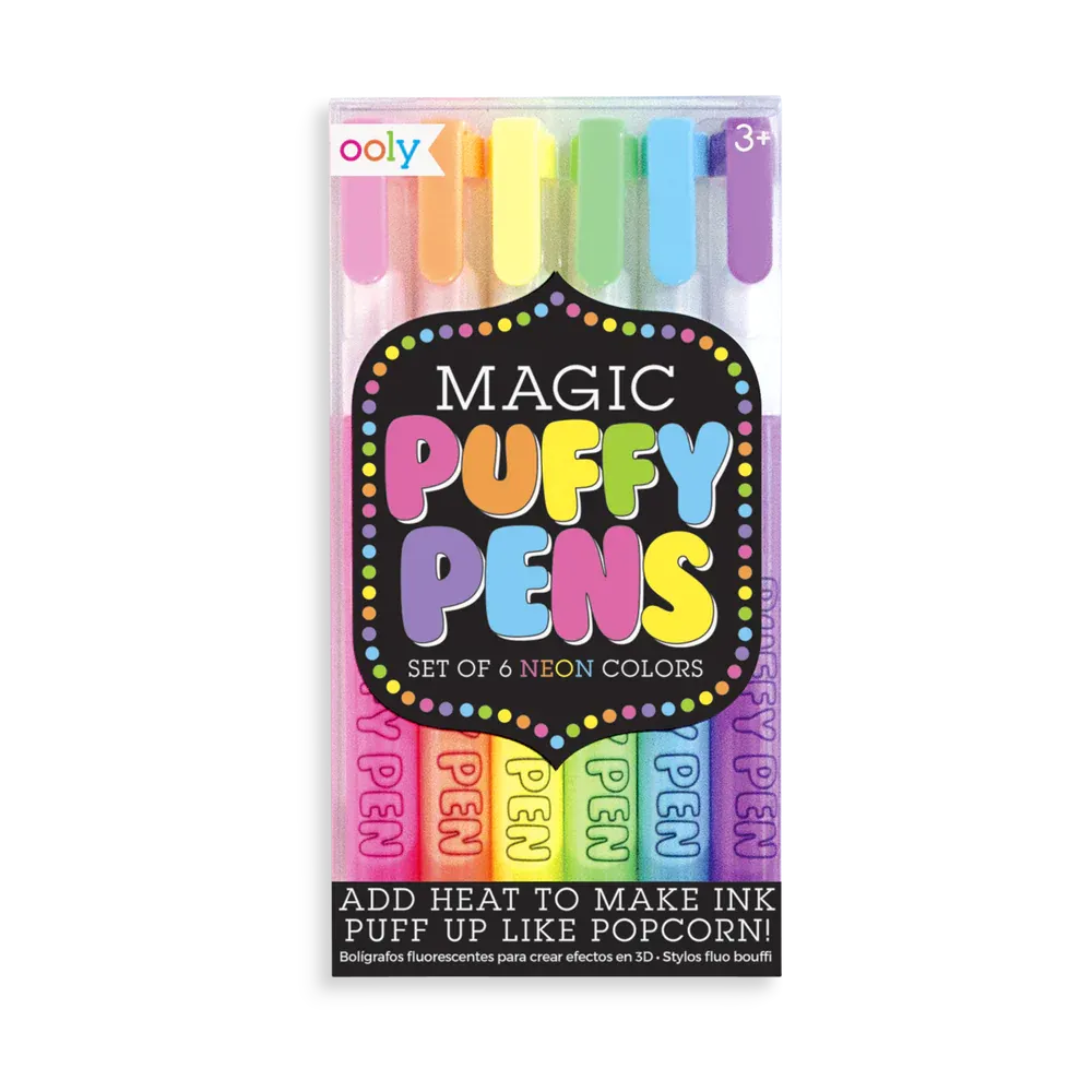 Magic Neon Puffy Pens