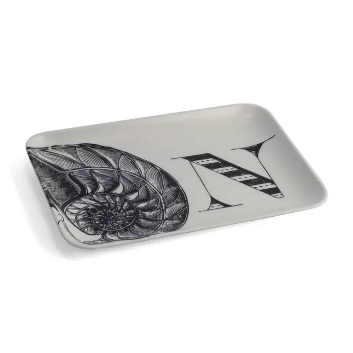 N Nautilus Alphabet Tray