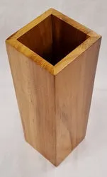 Vase - Teak Wood (10 x 10 x 30cm)