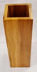 Vase - Teak Wood (10 x 10 x 30cm)