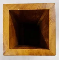 Vase - Teak Wood (10 x 10 x 30cm)