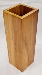 Vase - Teak Wood (10 x 10 x 30cm)